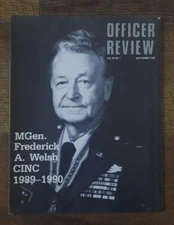 Officer Review Magazine September 1989 Vol. 29, No. 1 MGen. Fredrick A. Welsh