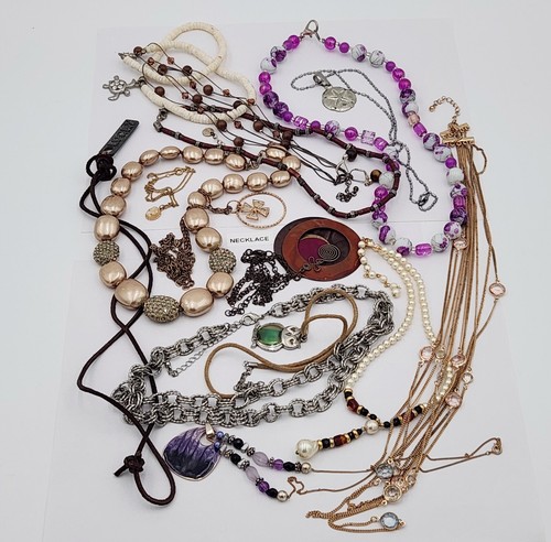 Vintage Jewelry Lot With Glass Top Display Box - Picture 8 of 16