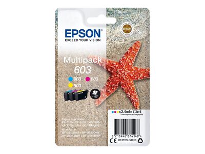Epson 603 Multipack 3er Set Cyan Magenta Gelb Tintenpatronen C13T03U54020