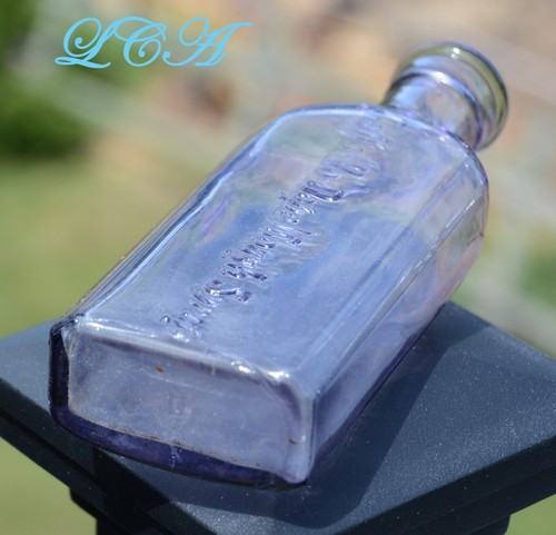 GRAN: JARABE PARA LA TOS SIN DROGA AMATISTA en relieve botella antigua con tapa de corcho - Imagen 4 de 7