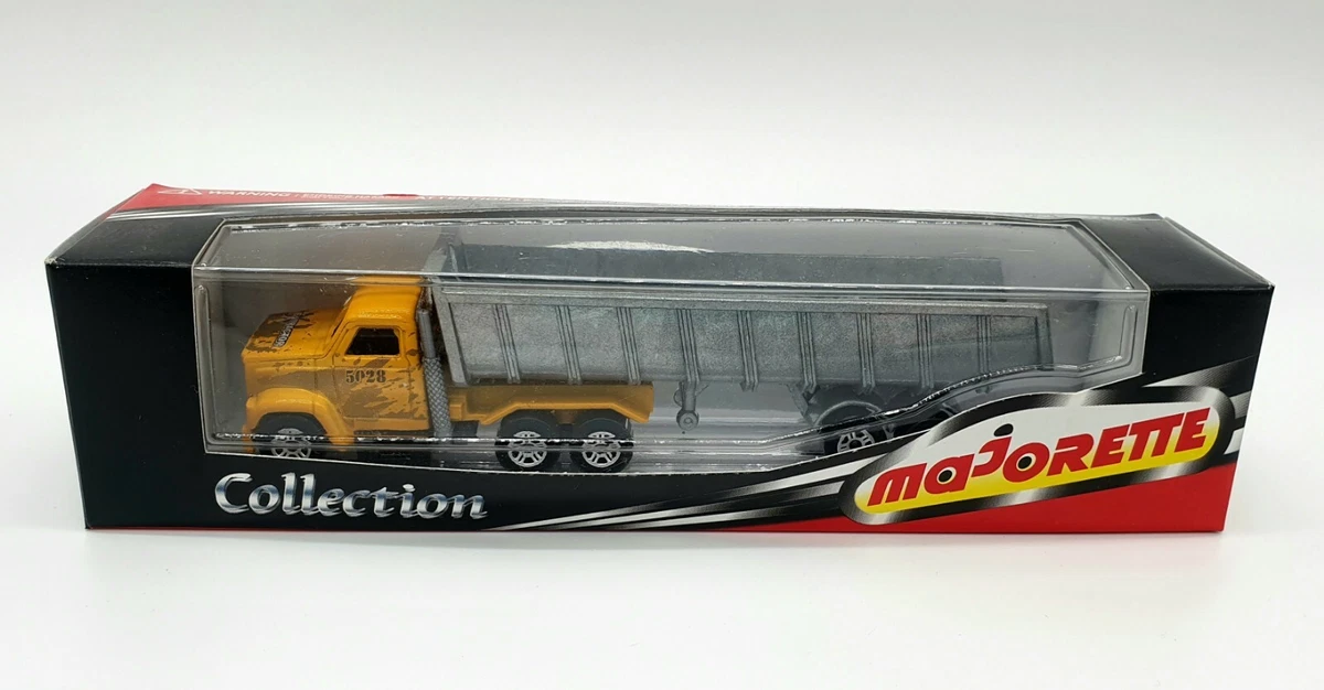 Semi-remorque Saviem Porte-voitures Majorette 1/50 - Rouge - Années 70/80
