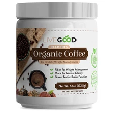 LIVE GOOD Healthy Organic Weight Management Coffee with Mushrooms