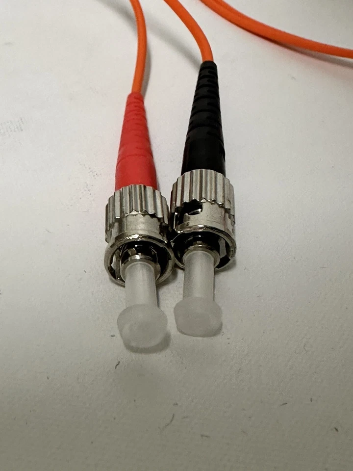 C2G 1m/3.3ft LC-ST 62.5/125 OM1 Duplex Multimode Fiber Optic Cable TAA Compliant - Image 2 of 4