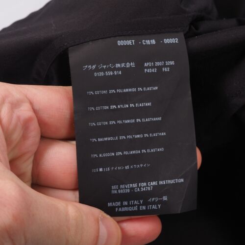 Prada Vintage Women's Black Stretch Blouse Shirt size IT 38 / US 2 / XS - Picture 5 of 11