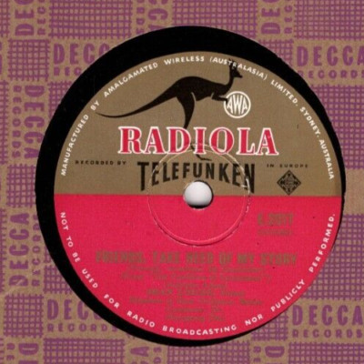 Fair is The World & Friends Take Heed Of My Story - 78RPM Record, Radiola