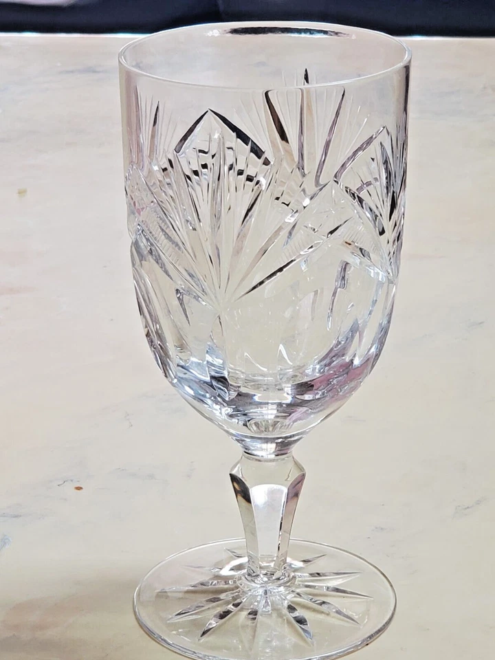 Gorham Rosewood Older Iced Tea Glasses 6 5/8" Fanned Cuts Exc Set 4 - Image 2 of 4