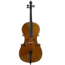 D  Luca Flamed Cello Outfit With Ebony fittings And Antique Finish, 1/2 Size