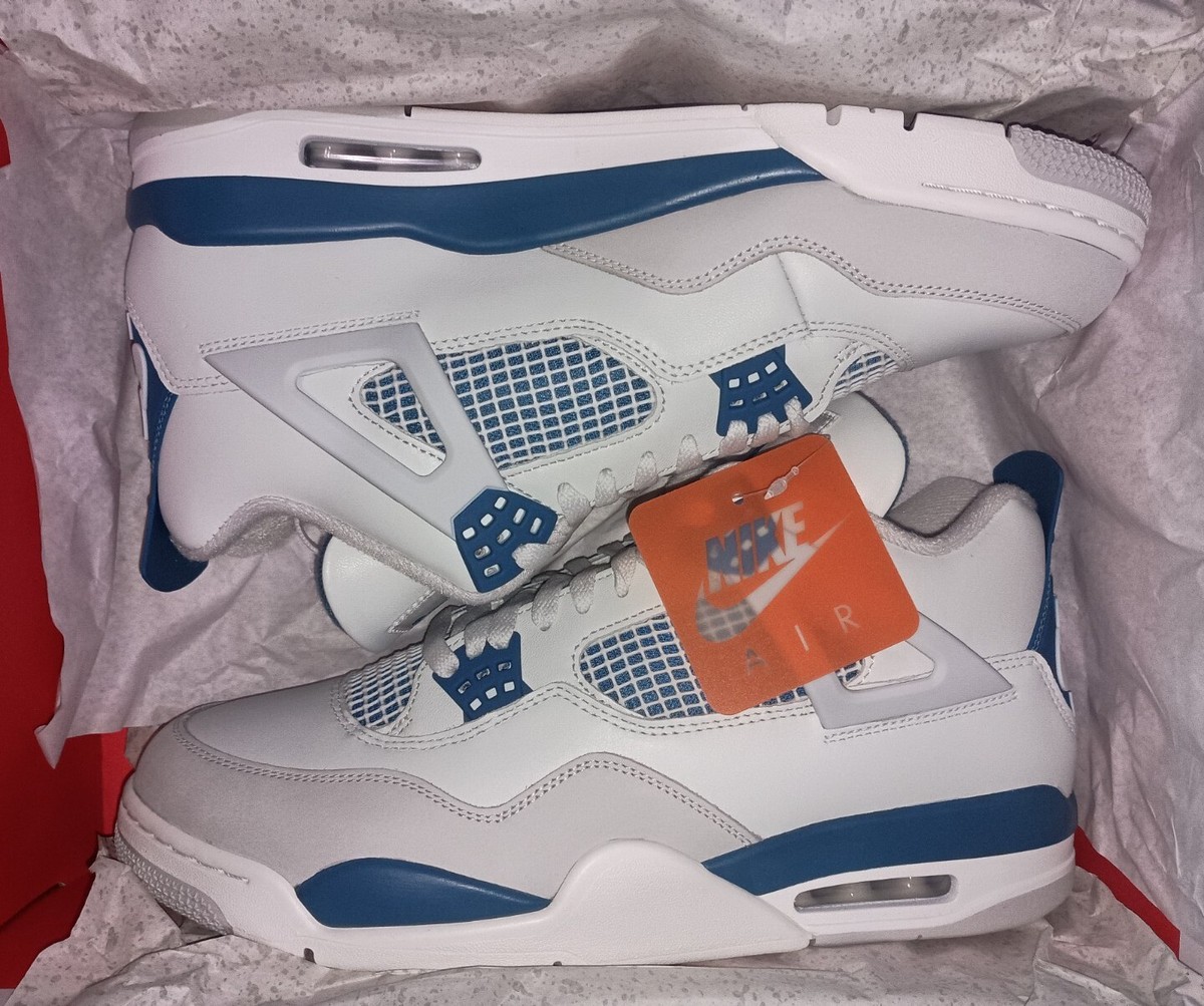 Air Jordan 4 Retro Sneakers Military Blue Sz 10 FV5029-141 Nike Air Jordan 4 Retro FV5029-141 Military Blue Men main image 2