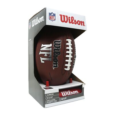 Wilson Football Nfl Supreme Junior Mvp Series With Pump And Tee