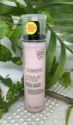 (129,90 /L) Catrice PRIME AND FINE DEWY GLOW FIXING SPRAY BIG 100ml *neu*  