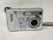 VINTAGE VIVITAR VIVICAM 5340S DIGITAL CAMERA 5MP 3X ZOOM RETRO SILVER COMPACT