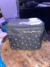 Picnic Time Disney Mickey Mouse Black & White Insulated Lunch Cooler Bag 