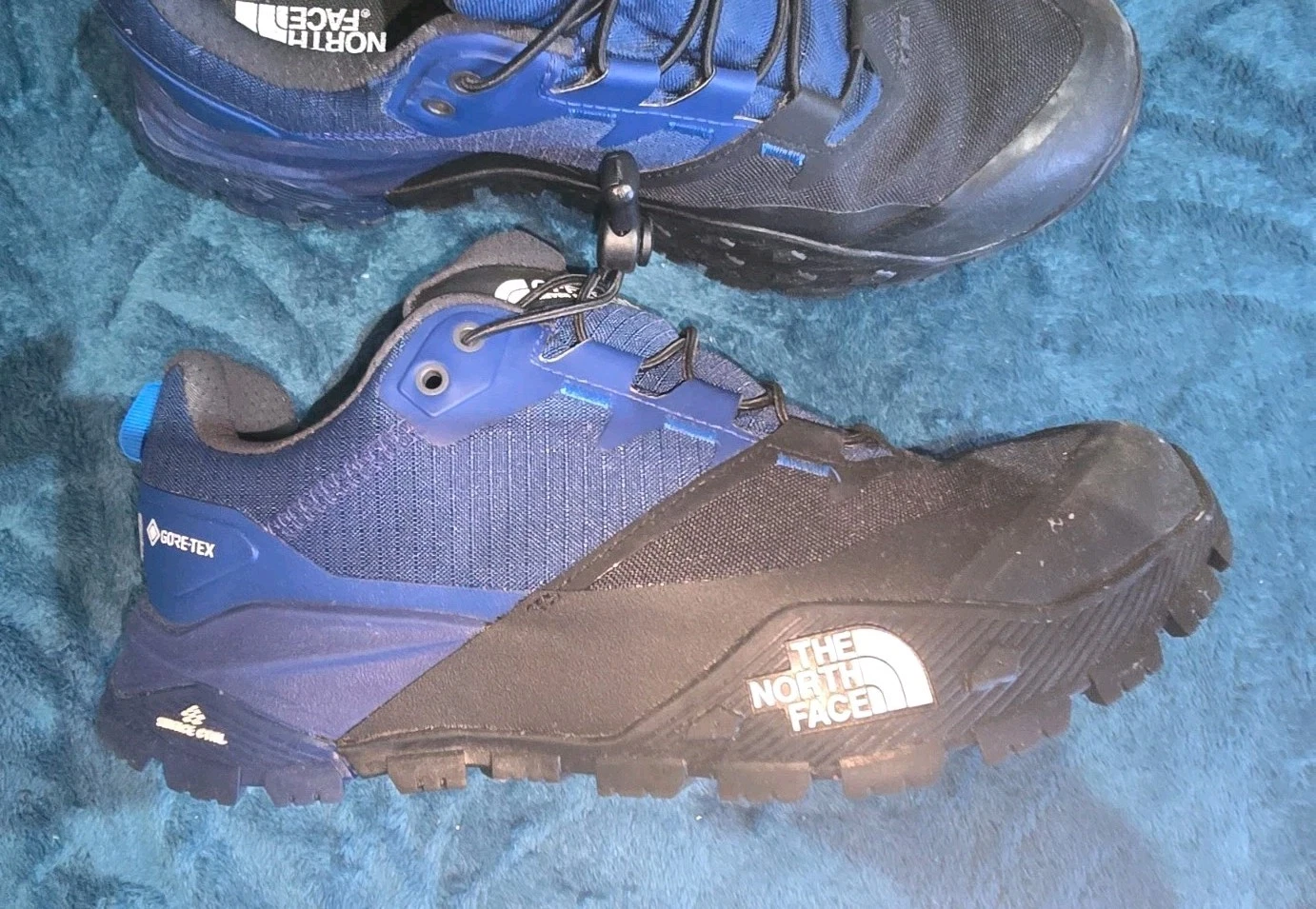 Mens North Face Off trail Goretex running offtrail shoes in Blue