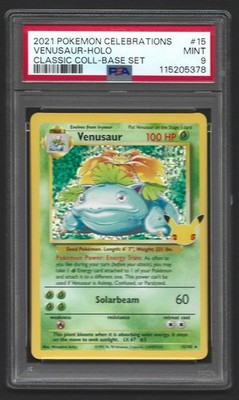 【PSA9】ポケモンカード 25th ホロカード Pokémon PSA 9 MINT Celebrations Venusaur 15/102 Classic Collection