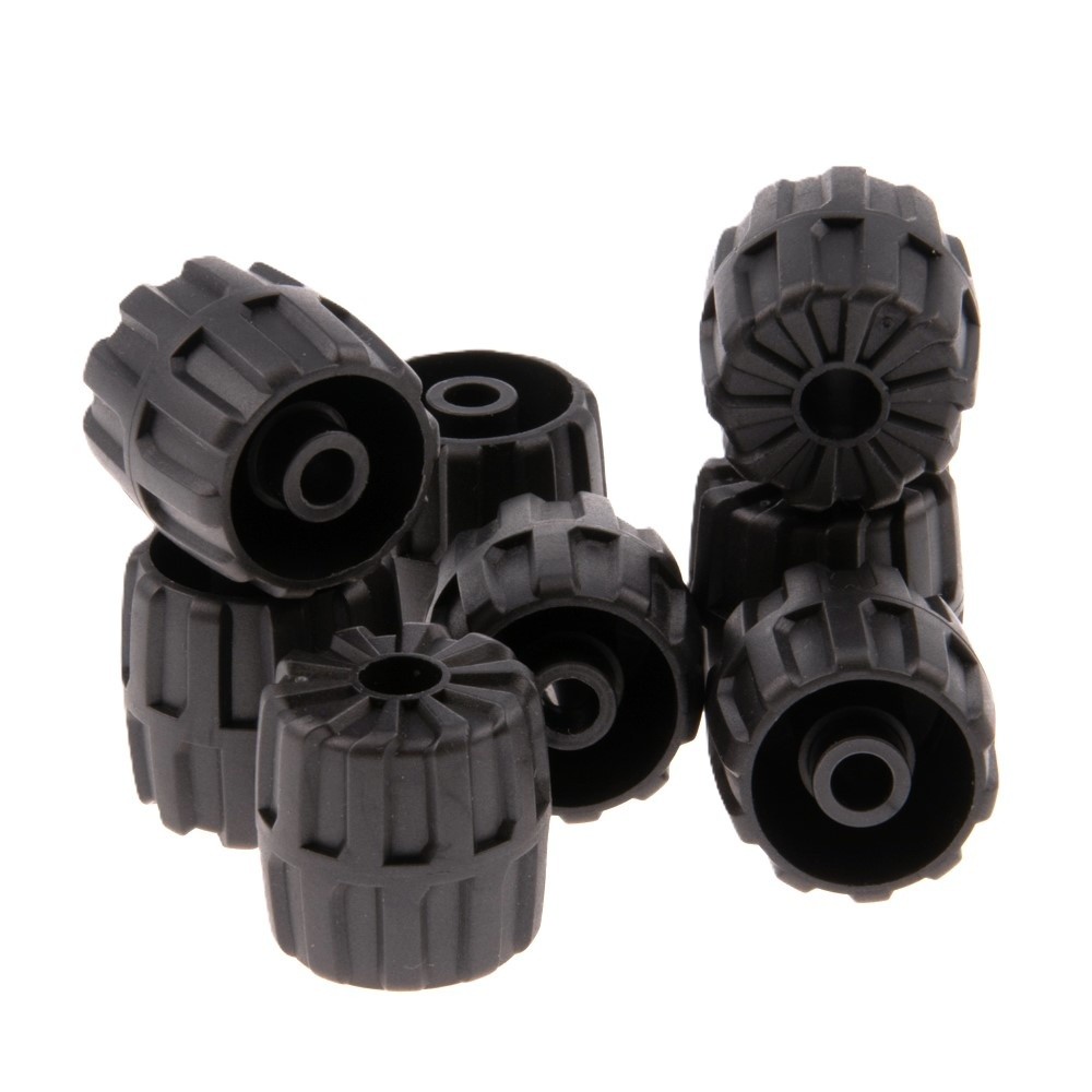 8X Lego Hard Plastic Wheel 22X24 Dark Gray Small Star Wars 6124924 6118