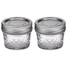  Mason 4oz Quilted Jelly Jars with Lids and Bands, Set of 2 