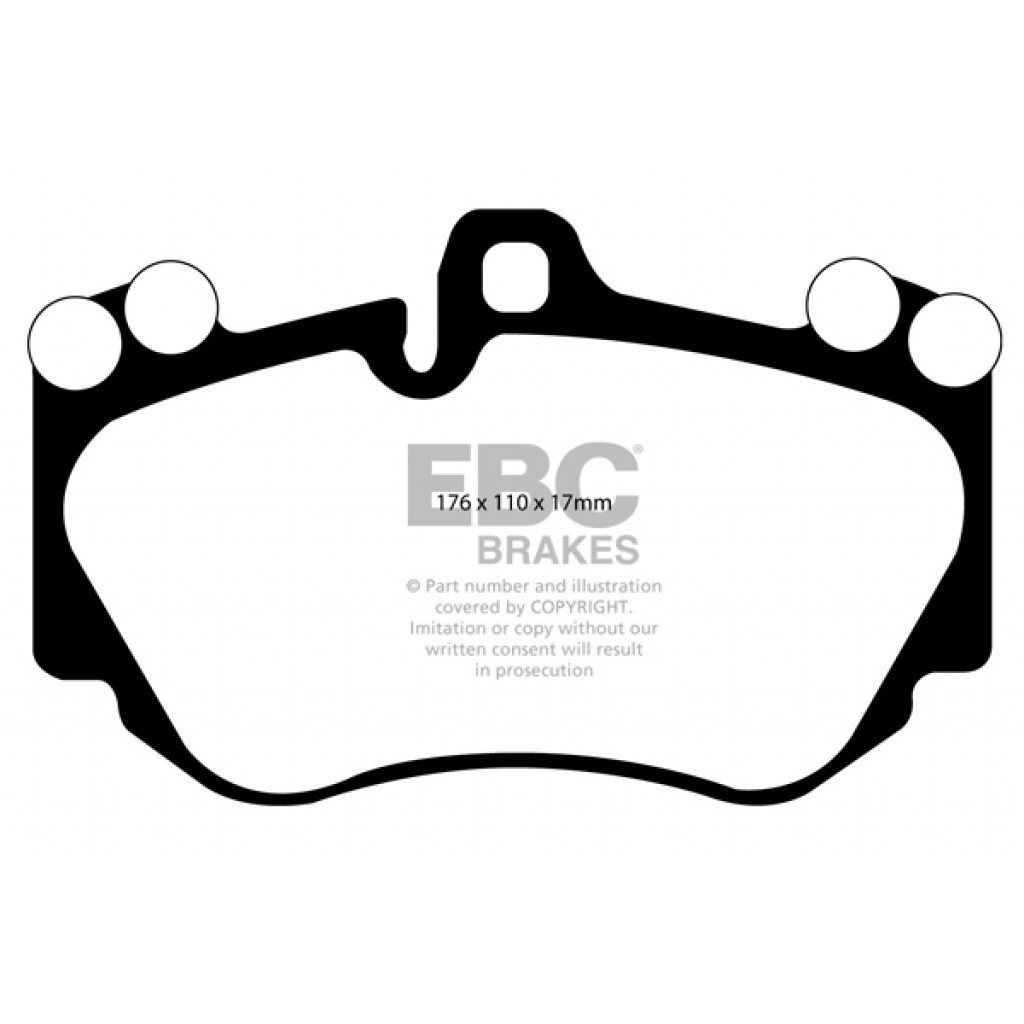 EBC For Lamborghini Murcielago 2006-2010 Front Brake Pads - Yellowstuff