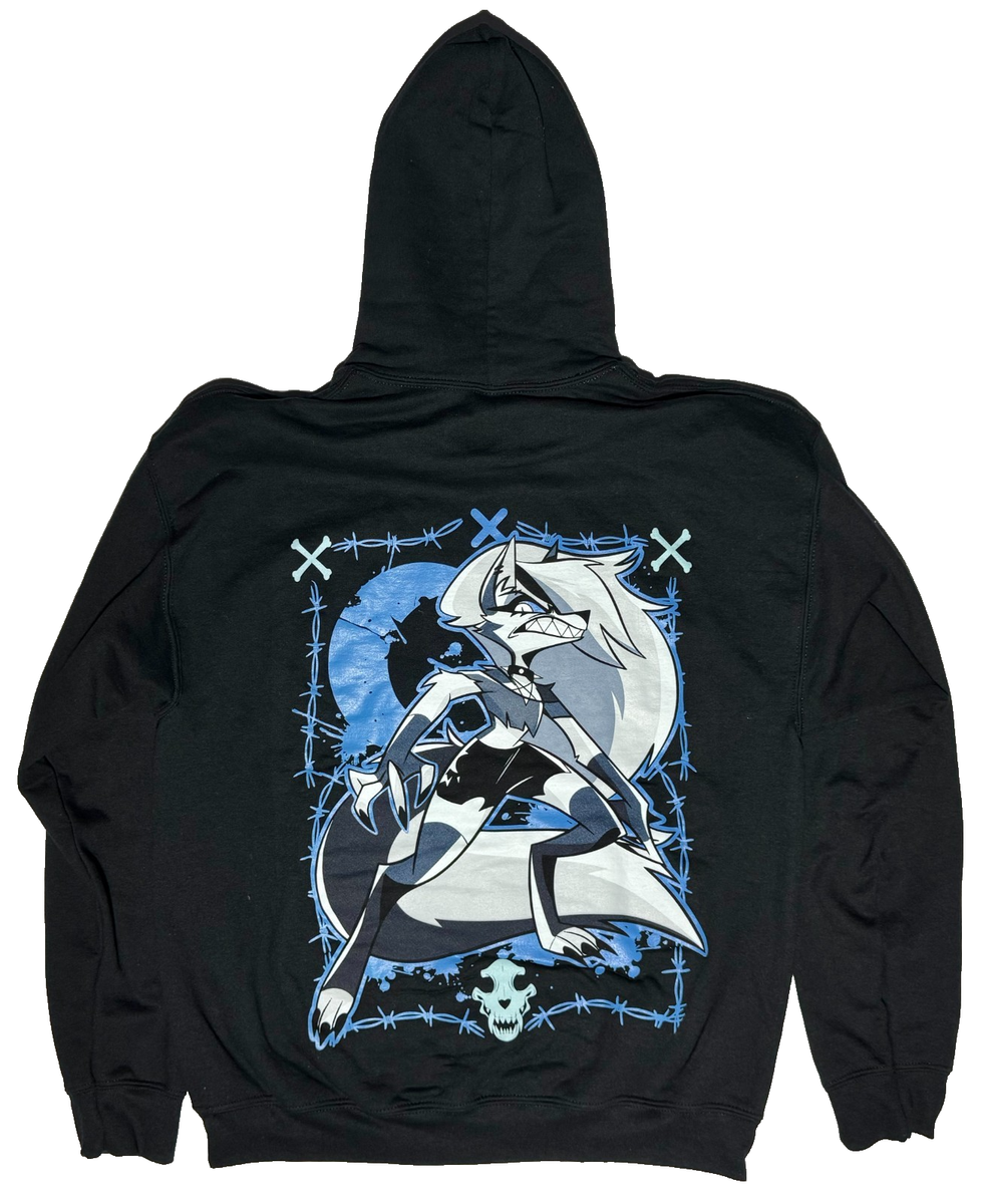 LOONA コンサートグッズ★パーカー Hot Topic Helluva Boss Loona Hoodie Black Exclusive Unisex Size LG