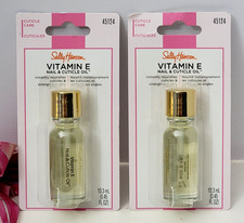 2 pk Sally Hansen VITAMIN E Nail Cuticle Oil 0.45 fl oz / 13.3 ml 45124