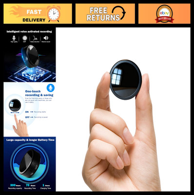 64GB Mini Voice Recorder | 300-Hour Audio Capture with Voice Activation - Portab