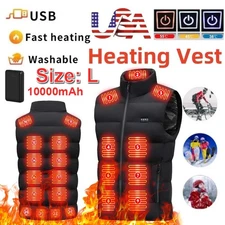 Heated Vest 23 Heating Zones Electric Heating Clothes with 10000mAh Battery Pack