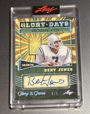 2025 Leaf Glory Of The Game Football Bert Jones Glory Days Auto GD-BJ2 3/6