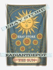 The Sun Tarot Card Mystic fabric tapestry poster spiritual 39X59 in