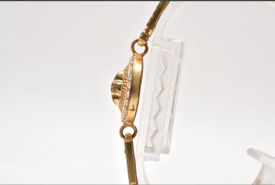 Versace Medusa золотой браслет с камнями и стразами для женщин - Изображение 4 из 4