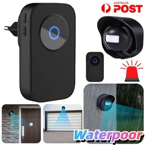 Wireless Driveway Alarm Waterproof PIR Motion Alert Doorbell Security System AU