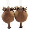 Manolo Blahnik Womens Suede Bow Detail Pump Heels Brown Size 8.5 — photo 3
