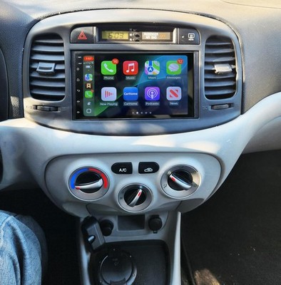 For Hyundai Accent 2006-2011 Android 15 Apple Carplay Car Stereo Radio GPS