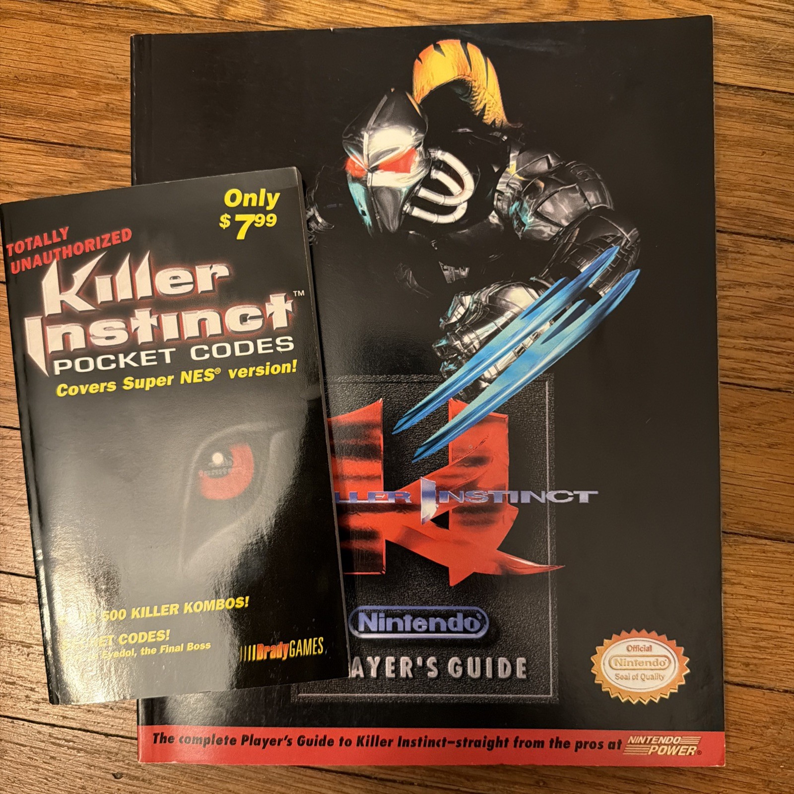 OFFICIAL Killer Instinct Player's Guide SNES Super Nintendo + Brady Games Codes