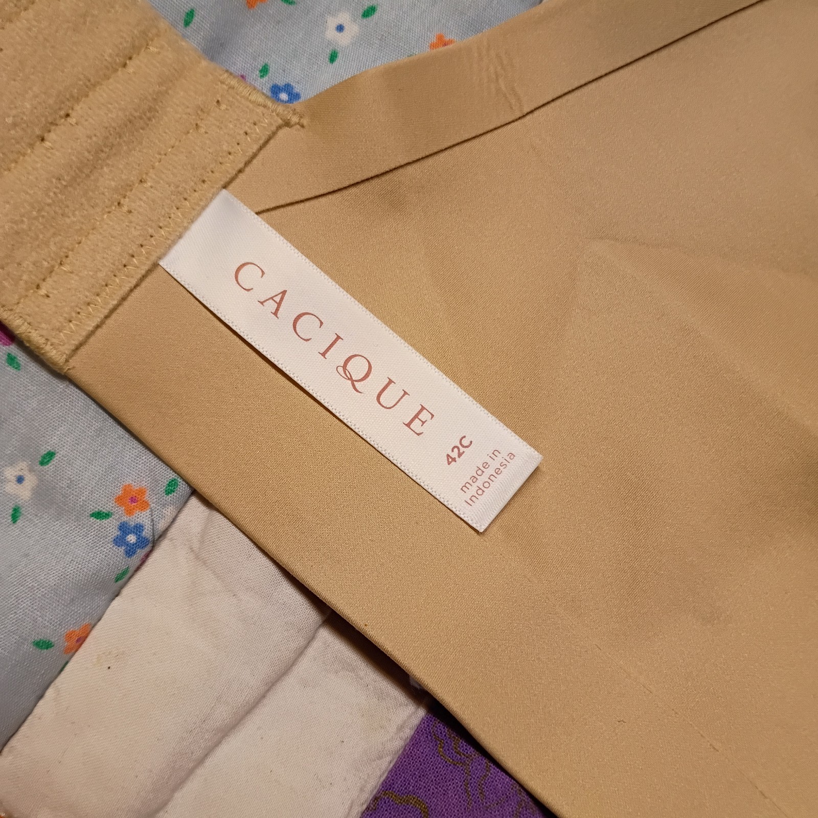 Cacique Bra Full Coverage Solid Beige 42C Underwi… - image 4