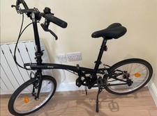 20 Inch folding bike Btwin 100 - Black,1 speed,bike stand included.Collection !