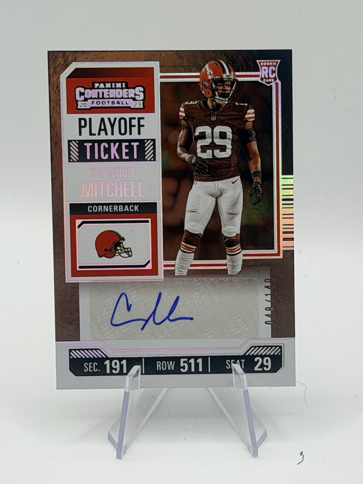 Cameron Mitchell Panini Contenders #181 Playoff Ticket