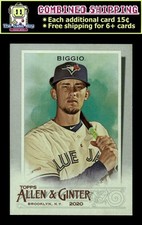 2020 Topps Allen & Ginter Silver Portrait #258 Cavan Biggio - Toronto Blue Jays