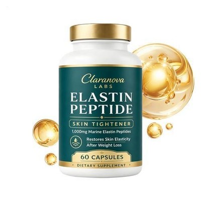Claranova Labs Marine Elastin Peptides, Skin Tightening Formula 60 Softgel