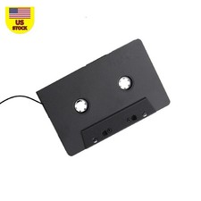 Cassette Aux Adapter For Car iPhone 3.5mm Audio Tape MP3 Player Adapter Black b