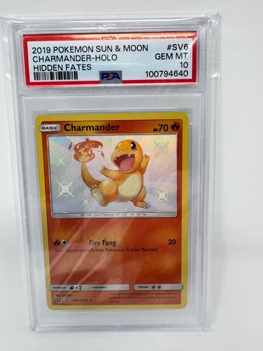 Charmander #SV6 Pokemon Hidden Fates PSA 10
