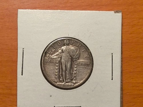 1920 Standing Liberty Quarter FINE details Silver 25c Coin