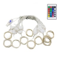 3 X 3 Meter Usb-Led-VorhäNge Girlande, 16 Farben, Led-Lichter, Girlanden Fü6677