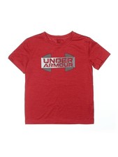 Under Armour Boys Red Short Sleeve T-Shirt 6