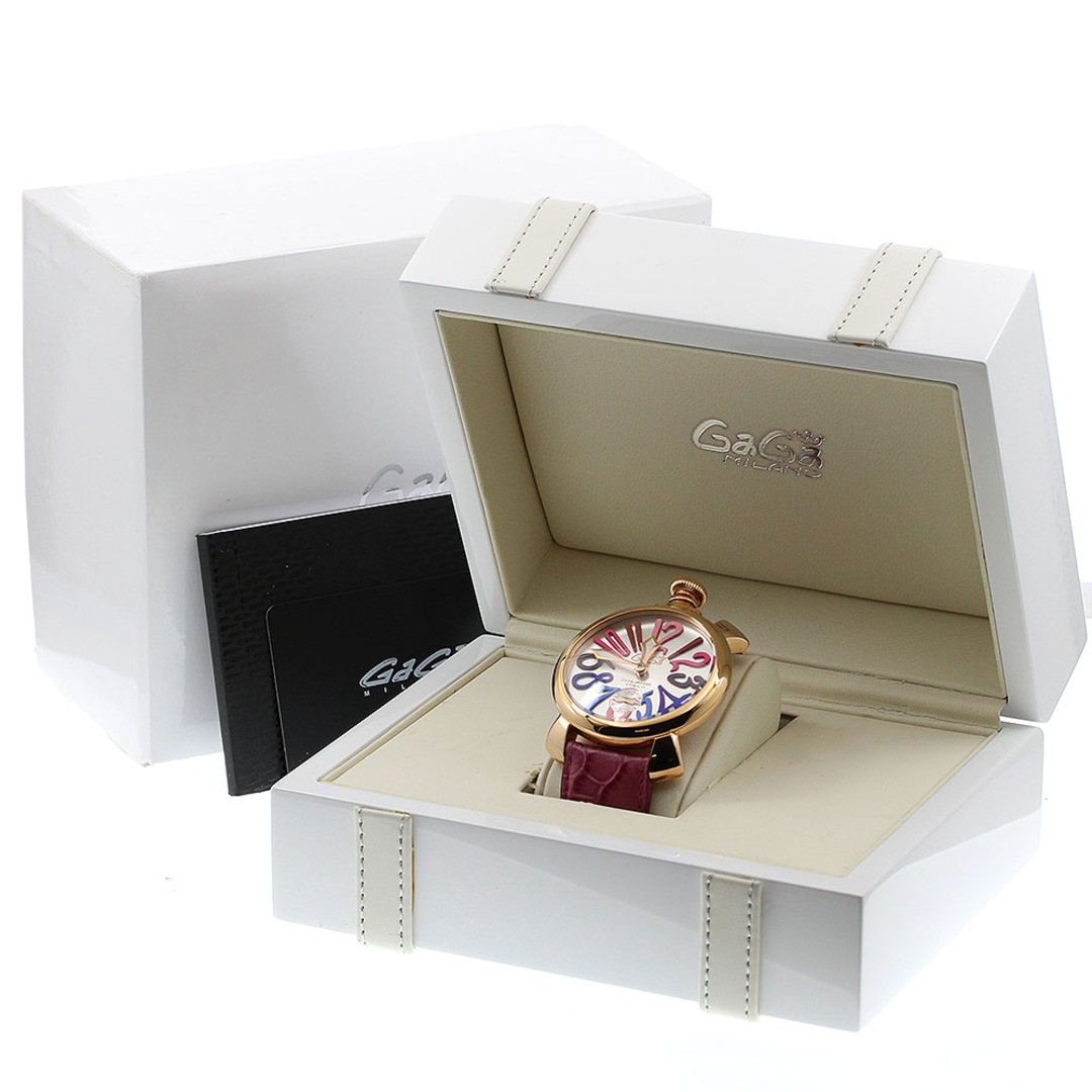 GaGa MILANO Manuele 48 Watch Silver Dial Used Excellent Condition From Japan image 2