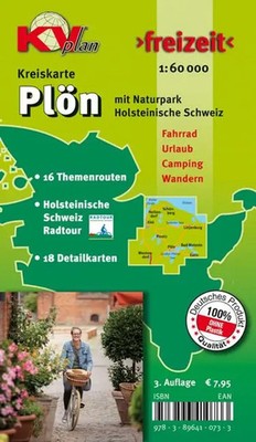 Plön Kreis, KVplan, Radkarte/Freizeitkarte, 1:60.000 / 1:25.000 | Tacken | 2021