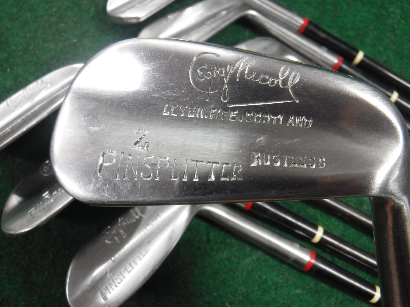 Rustless Iron George Nicoll Z Pinsplitter iron set 2-Howitzer Leather Rustless Pyratone