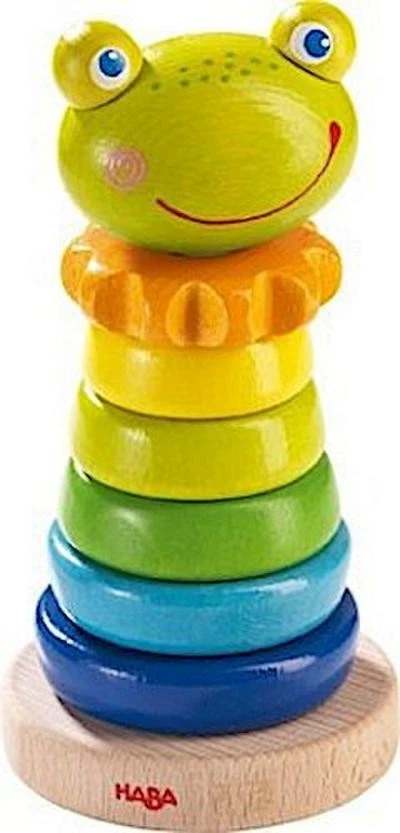 HABA 302915 – Steckspiel Frosch, Sortier- und Motorikspielzeug zum Lernen v - Bild 2 von 4