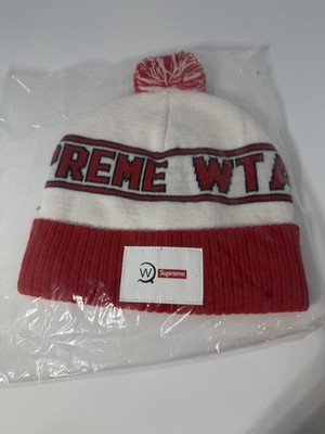 Supreme®/WTAPS® Beanie Red Supreme WTAPS Beanie Red and White BRAND NEW 100% AUTHENTIC | eBay