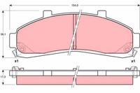 TRW GDB4010 Bremsbelagsatz, Scheibenbremse FüR Ford USA Mazda