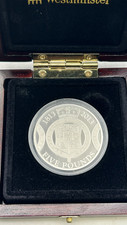 1813 - 2013 200th Anniversary Of The Last Guinea Silver Five Pounds £5 28.28g