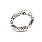 David Yurman 18K 14K Gold Sterling Cable Cuff Bracelet 6.5" Lot of 2 #S5631-2 — photo 5